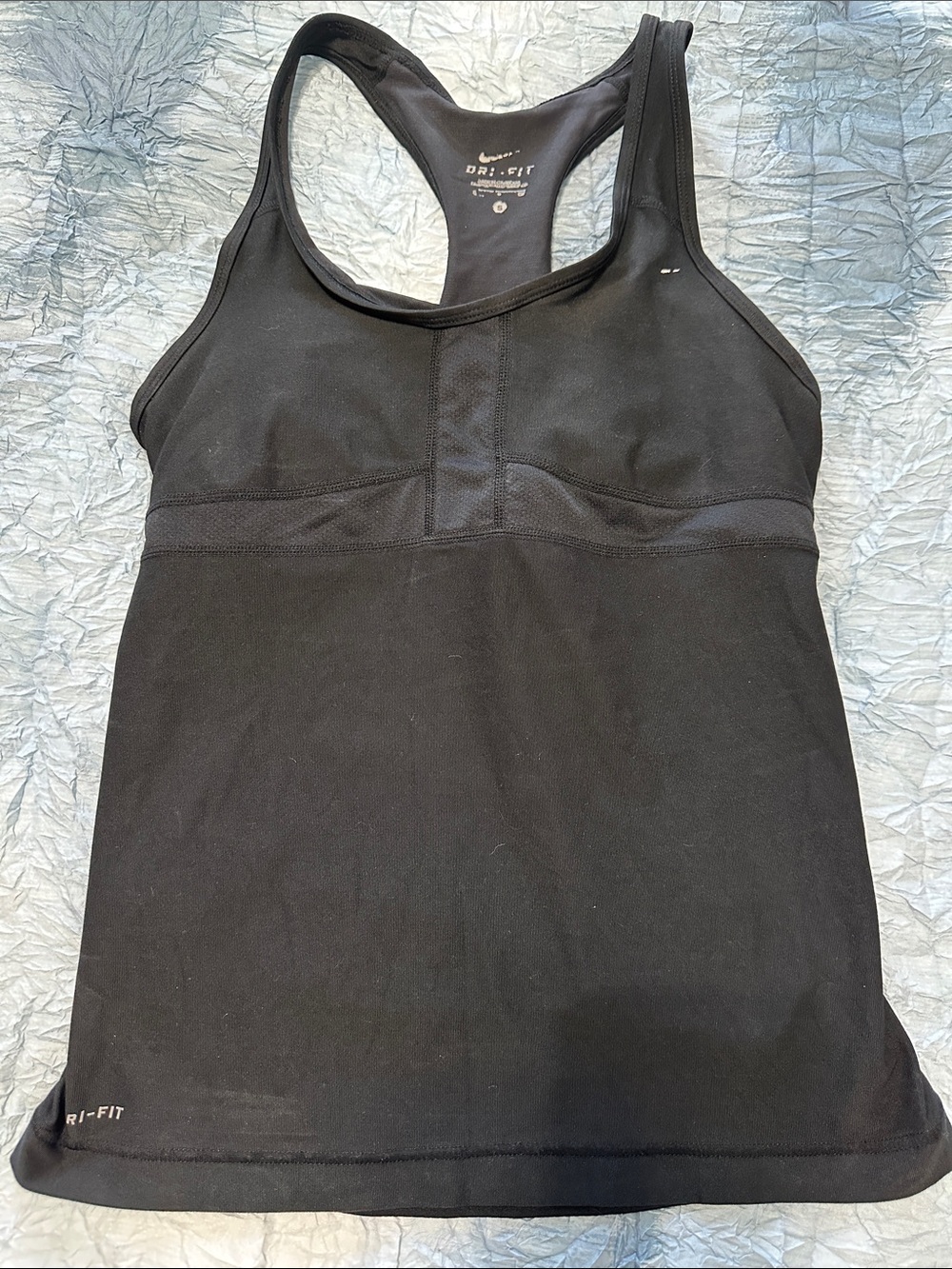 161. Nike Black Dri-FIT Racerback Tank Top